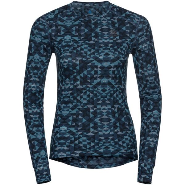 Odlo Odlo W BL TOP ACTIVEWARM ECO GRAPHIC Ženska funkcionalna majica, plava, veličina