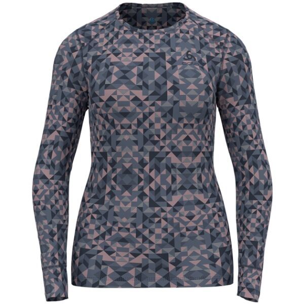 Odlo Odlo W BL TOP ACTIVEWARM ECO GRAPHIC Ženska funkcionalna majica, tamno siva, veličina