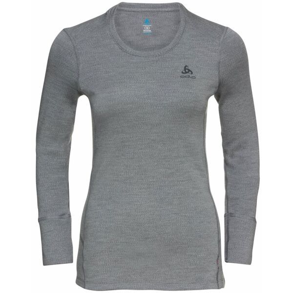 Odlo Odlo W BL TOP CREW NECK L/S MERINO260 Ženska Merino majica, tamno siva, veličina