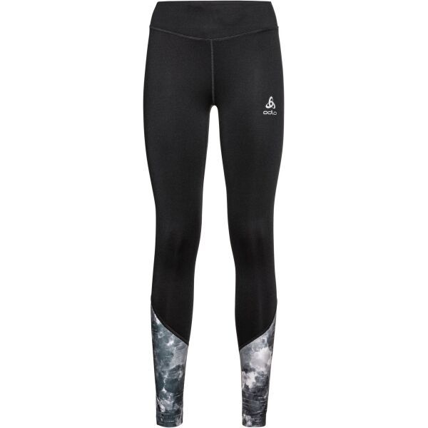 Odlo Odlo W ESSENTIAL PRINT TIGHTS Ženske tajice za trčanje, crna, veličina
