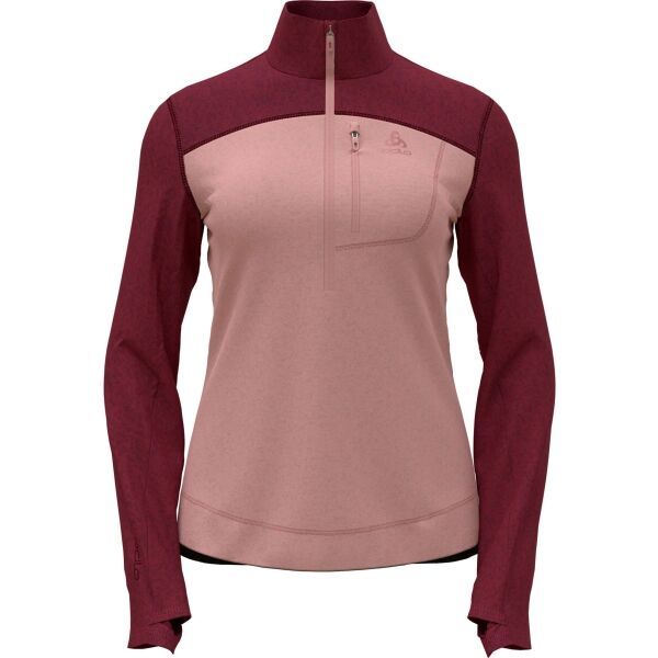 Odlo Odlo W PERFORMANCE WOOL X-WARM Ženski srednji sloj, ružičasta, veličina