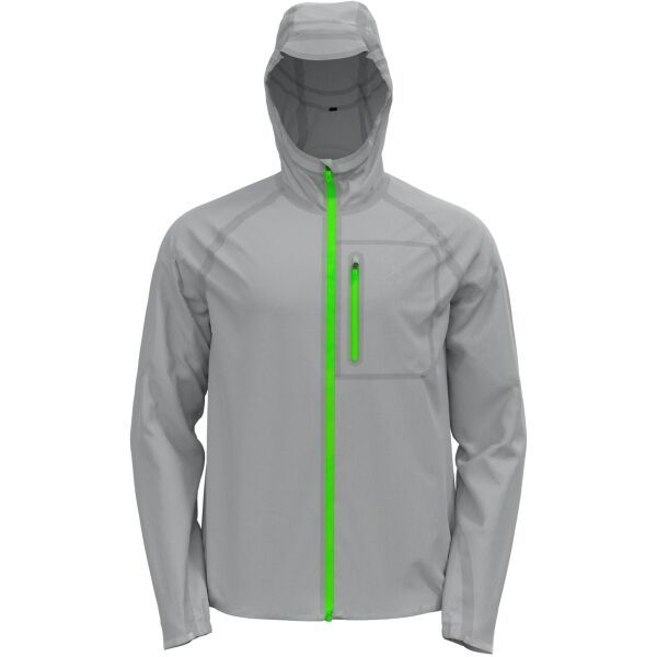 Odlo Odlo ZEROWEIGHT DUAL DRY WATERPROOF JACKET Muška jakna za trčanje, siva, veličina