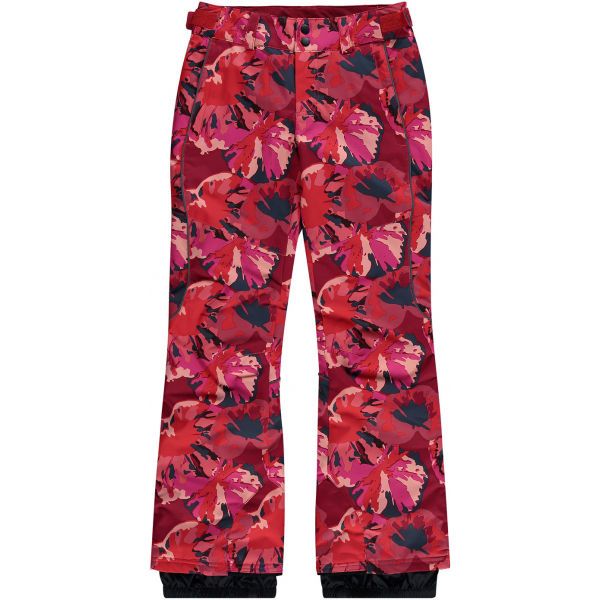 O'Neill O'Neill PG CHARM AOP PANTS Hlače za skijanje/snowboard za djevojčice, boja vina, veličina