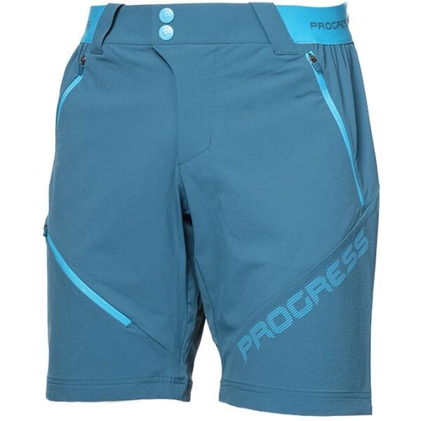 PROGRESS PROGRESS GENIUS SHORTS Muške outdoor kratke hlače, tirkiz, veličina