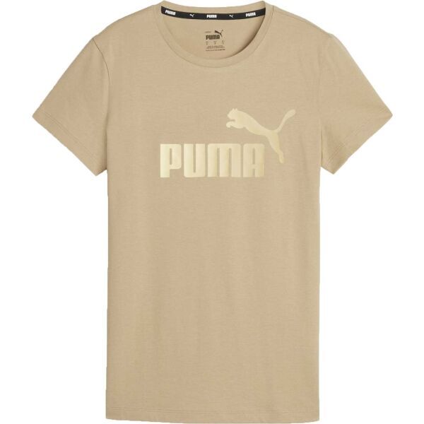 Puma Puma ESS+ METALLIC LOGO TEE Ženska majica, bež, veličina