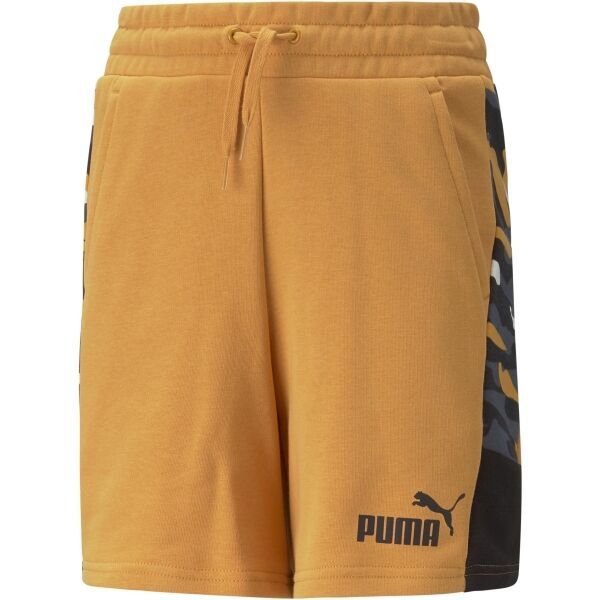 Puma Puma ESS+CAMO SHORTS TR B DESERT CLAY Dječje sportske kratke hlače, narančasta, veličina