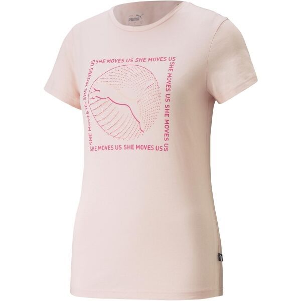 Puma Puma GRAPHICS SHE MOVES US TEE Ženska majica, boja lososa, veličina