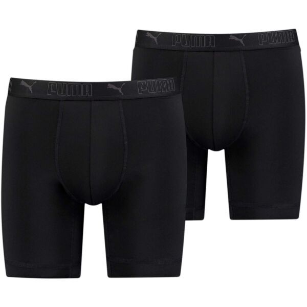 Puma Puma MICROFIBER LONG BOXER 2P Muške bokserice, crna, veličina