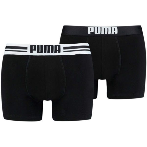 Puma Puma PLACED LOGO BOXER 2P Muške bokserice, crna, veličina