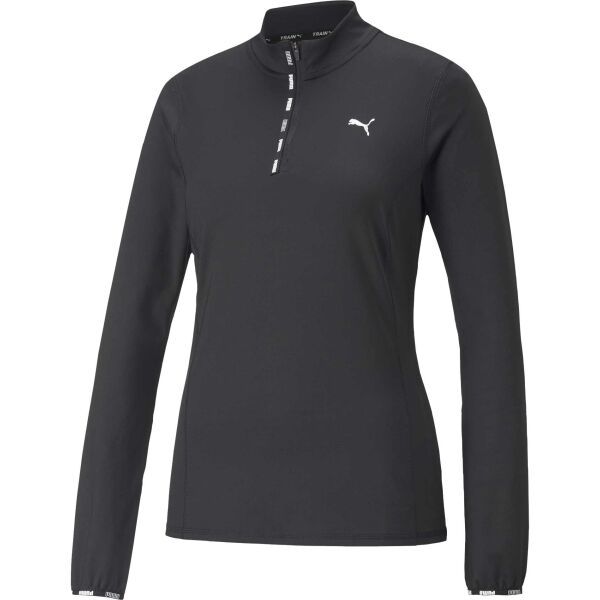 Puma Puma PUMA STRONG 1/4 ZIP Ženska majica, crna, veličina