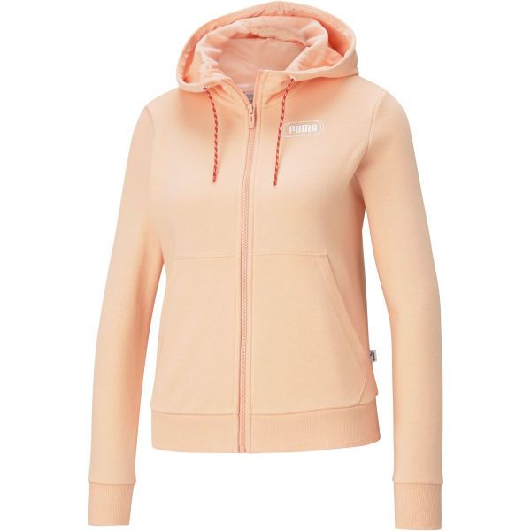 Puma Puma REBEL FULL-ZIP HOODIE Ženska dukserica, boja lososa, veličina