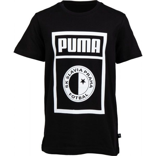 Puma Puma SLAVIA PRAGUE GRAPHIC TEE JR Muška majica kratkih rukava, crna, veličina