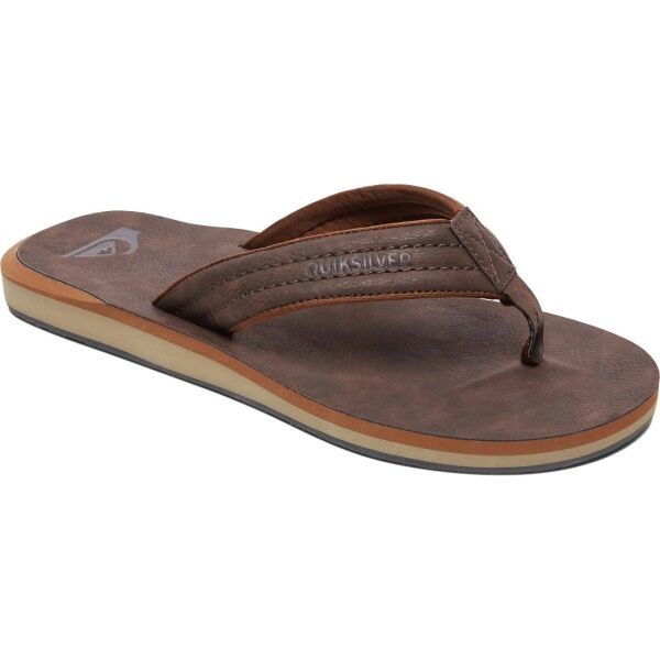Quiksilver Quiksilver CARVER NUBUCK Muške japanke, smeđa, veličina 40