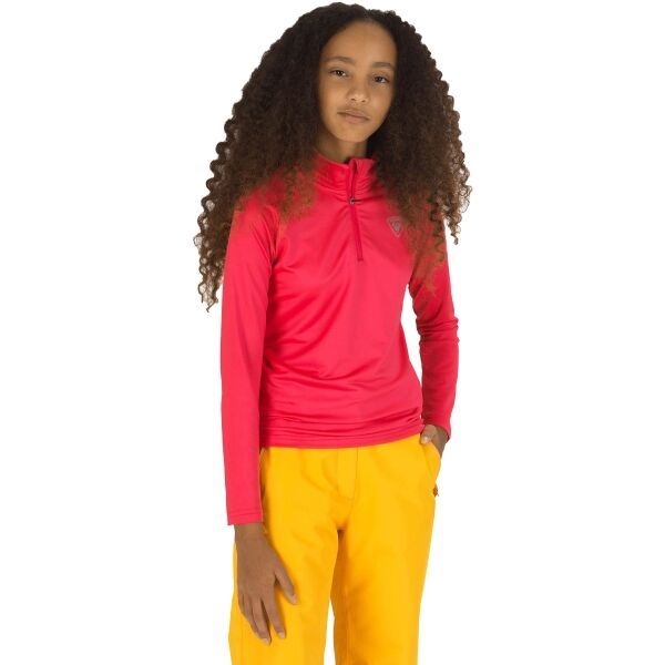 Rossignol Rossignol GIRL 1/2 ZIP WARM STRETCH Dolčevita za juniore, ružičasta, veličina