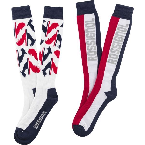 Rossignol Rossignol ROOSTER 2P X3 Čarape za skijanje, bijela, veličina