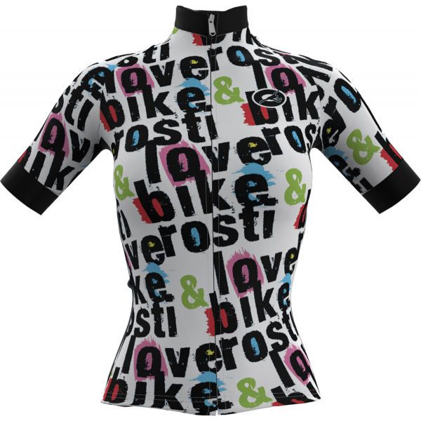 Rosti Rosti W BIKE AND LOVE Ženski biciklistički dres, bijela, veličina