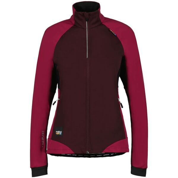 Rukka Rukka TUOVILA Ženska softshell jakna za skijaško trčanje, boja vina, veličina