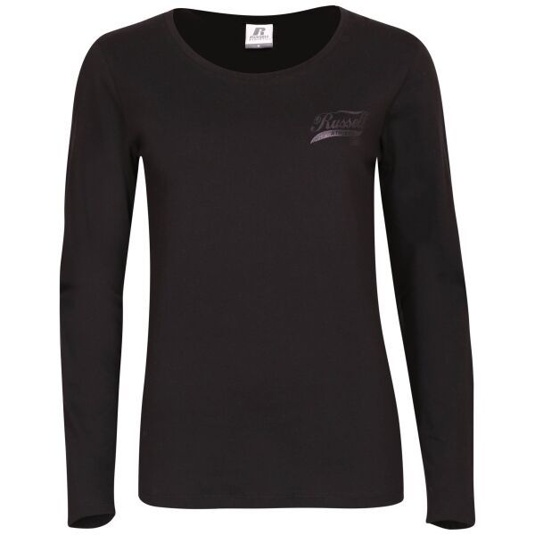 Russell Athletic Russell Athletic LONG SLEEVE TEE SHIRT Ženska majica, crna, veličina