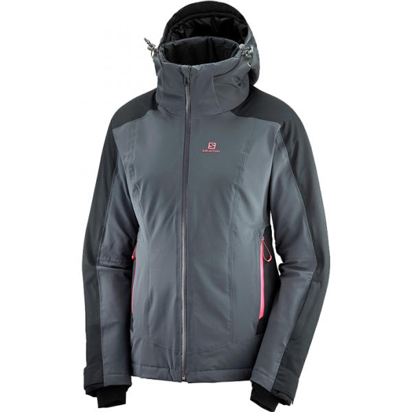 Salomon Salomon BRILLIANT JKT W Ženska jakna za skijanje, tamno siva, veličina