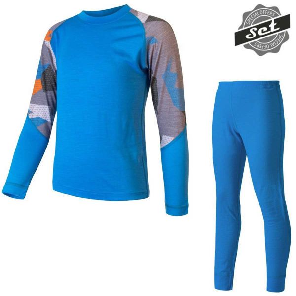 Sensor Sensor MERINO IMPRESS SET JNR Dječji junior set, plava, veličina