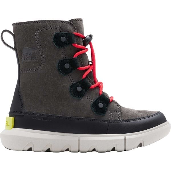 Sorel Sorel YOUTH SOREL EXPLORER LACE WP Dječja zimska obuća, tamno siva, veličina 39