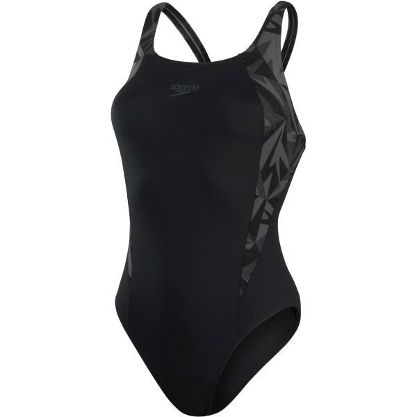 Speedo Speedo HYPERBOOM SPLICE MUSCLEBACK Ženski kupaći kostim, crna, veličina