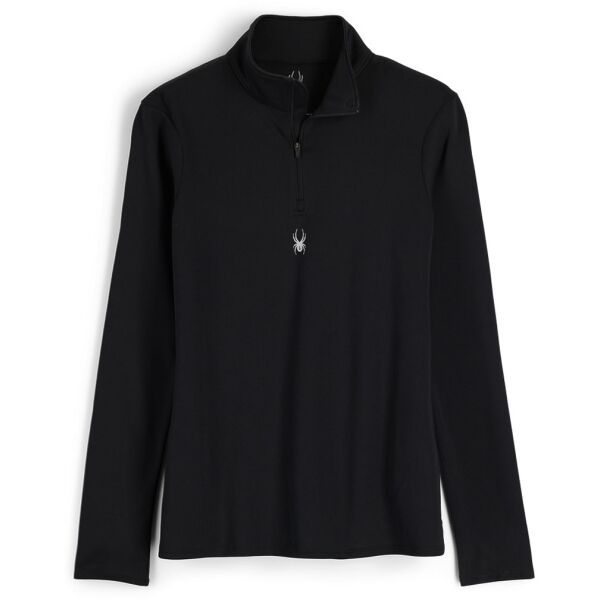 Spyder Spyder TEMPTING ZIP T-NECK Ženska majica, crna, veličina
