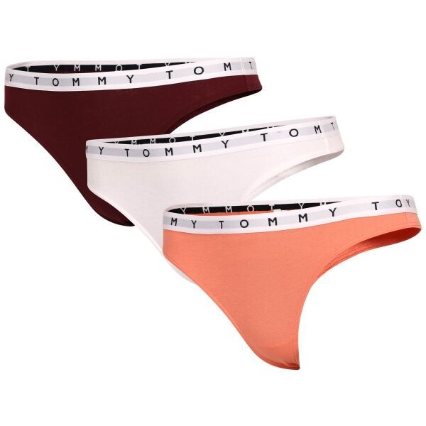 Tommy Hilfiger Tommy Hilfiger 3P THONG PRINT Ženske tange, bijela, veličina