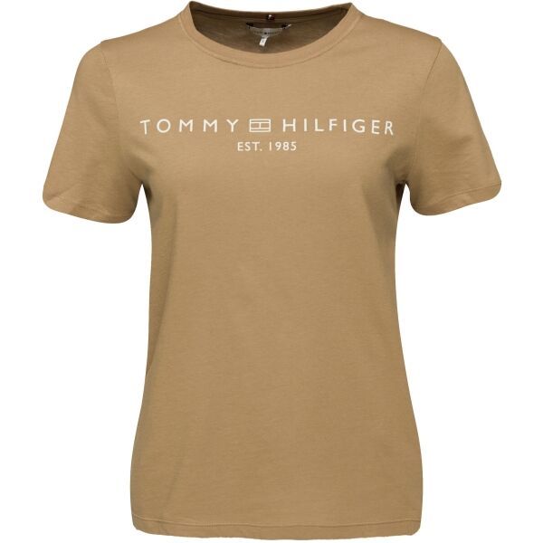 Tommy Hilfiger Tommy Hilfiger LOGO CREW NECK Ženska majica, bež, veličina