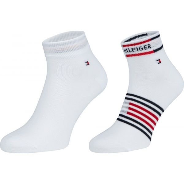 Tommy Hilfiger Tommy Hilfiger MEN QUARTER 2P BRETON STRIPE Muške čarape, bijela, veličina
