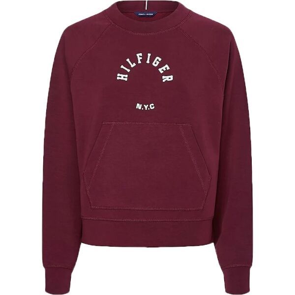 Tommy Hilfiger Tommy Hilfiger RLX SUEDED MODAL C-NK SWEATSHIRT Ženska duksa, boja vina, veličina