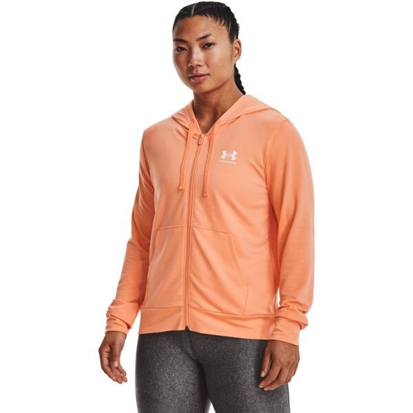Under Armour Under Armour RIVAL TERRY FZ HOODIE Ženska majica, narančasta, veličina