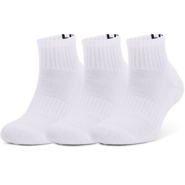 Under Armour Under Armour UA CORE QTR 3PK Čarape, bijela, veličina