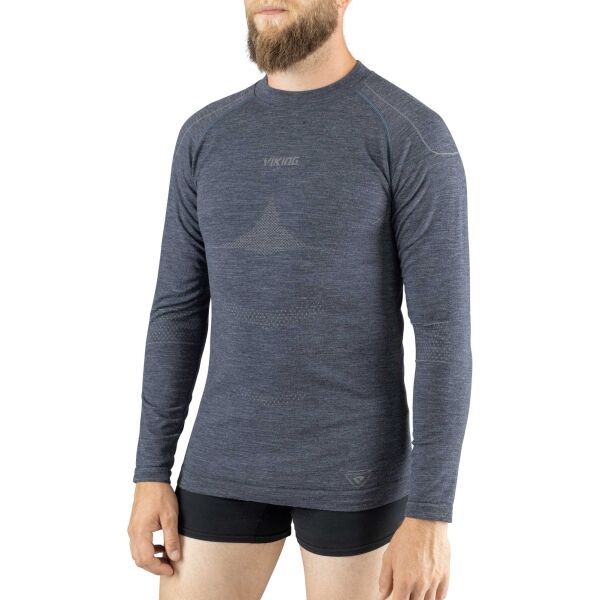 Viking Viking LAVA MAN LONGSLEEVE Muška termo majica, tamno siva, veličina