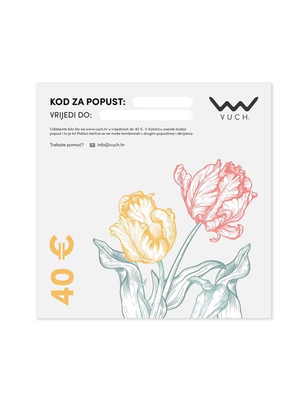 VUCH VUCH E-poklon kartice 40 €