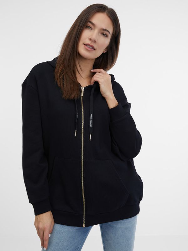 Armani Exchange Armani Exchange Majica dugih rukava crna