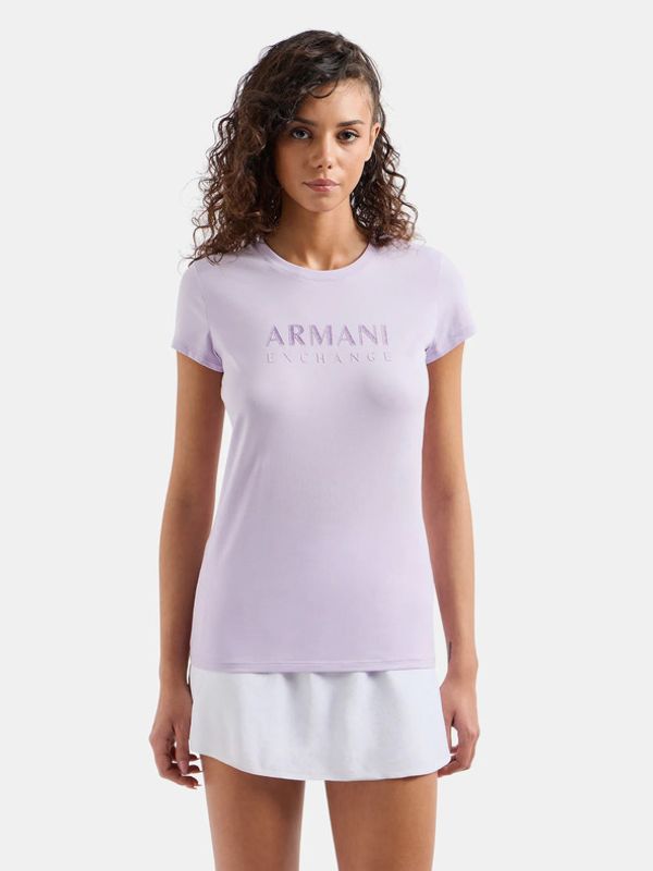 Armani Exchange Armani Exchange Majica ljubičasta