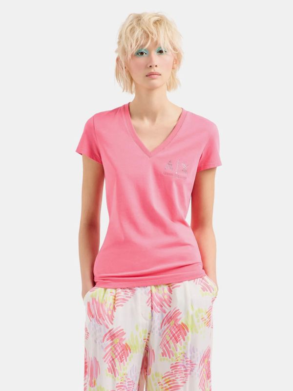 Armani Exchange Armani Exchange Majica ružičasta
