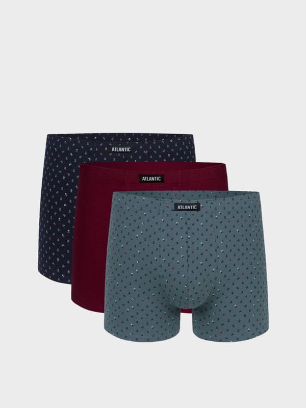 Atlantic Atlantic 3-pack Bokserice zelena