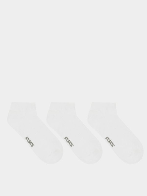 Atlantic Atlantic 3-pack Čarape bijela