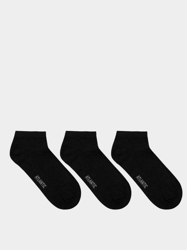 Atlantic Atlantic 3-pack Čarape crna