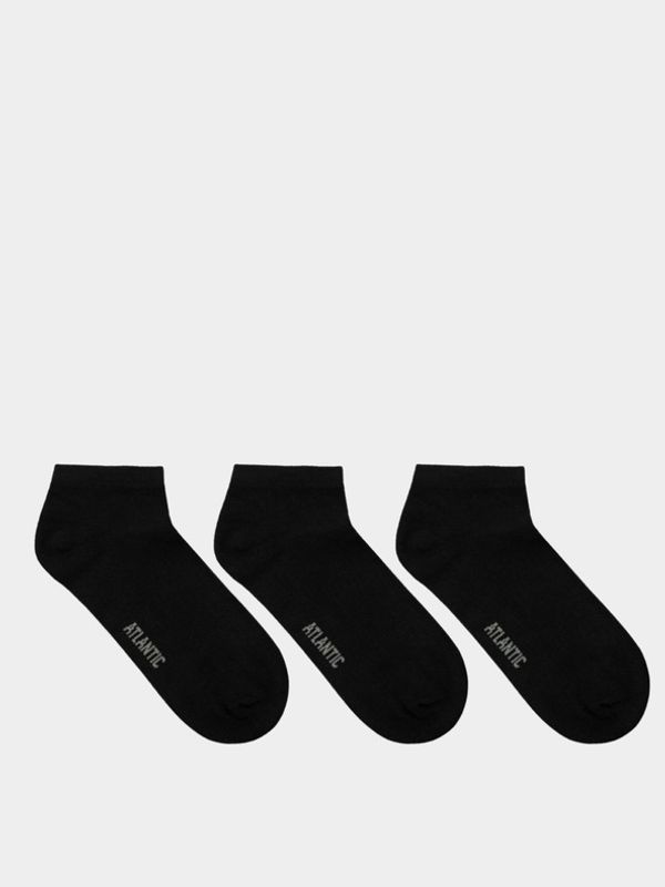 Atlantic Atlantic 3-pack Čarape crna