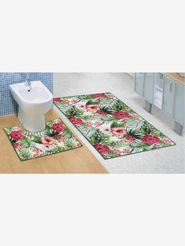 Bellatex Bellatex Set Prostirka za kupaonicu zelena