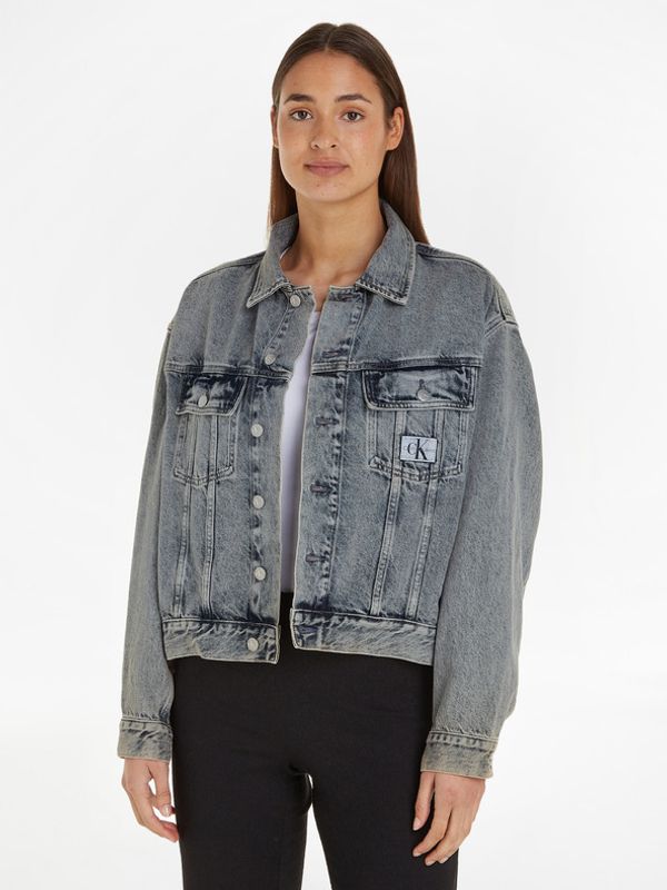 Calvin Klein Jeans Calvin Klein Jeans Boxy Denim Jakna plava