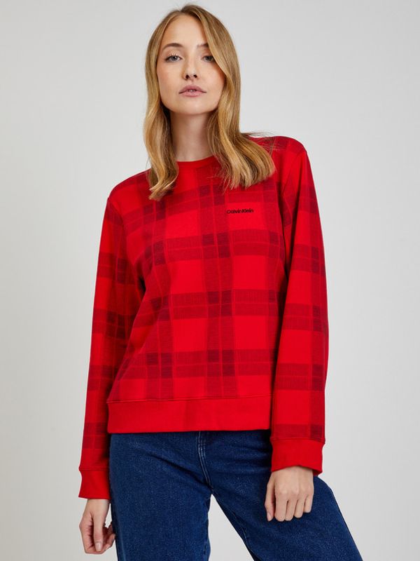 Calvin Klein Jeans Calvin Klein Jeans Holiday Majica dugih rukava crvena