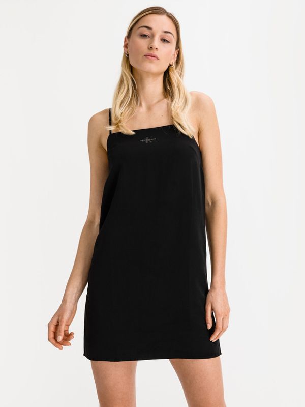 Calvin Klein Jeans Calvin Klein Jeans Monogram Cami Haljina crna