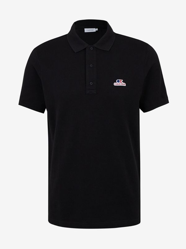 Calvin Klein Jeans Calvin Klein Jeans Vintage Logo Polo majica crna