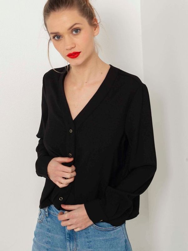 CAMAIEU CAMAIEU Bluza crna