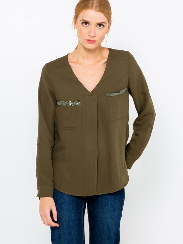 CAMAIEU CAMAIEU Bluza zelena