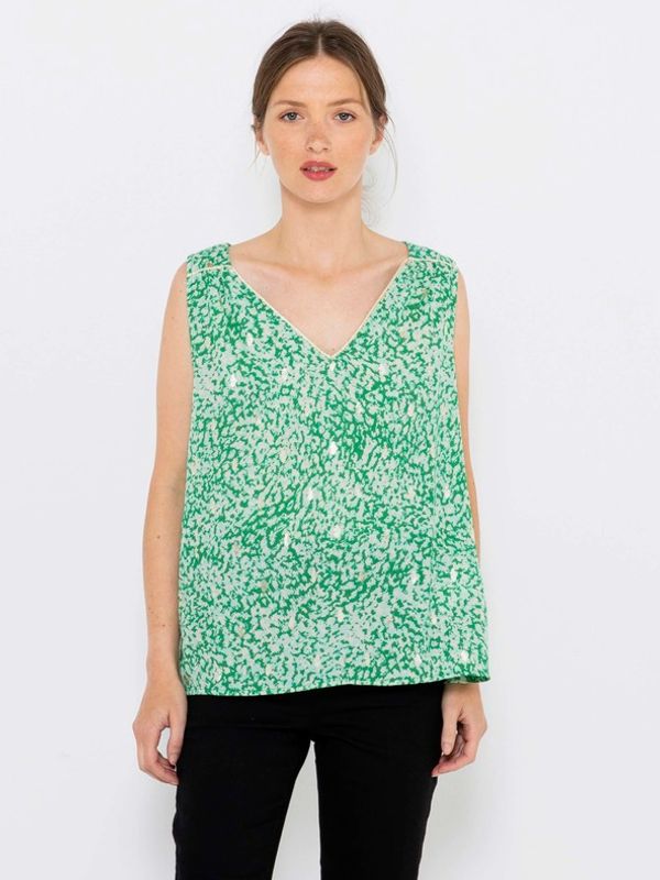 CAMAIEU CAMAIEU Bluza zelena